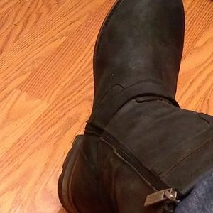 Xelement Men's Eagle Print Biker Boots
